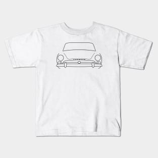 Sunbeam Alpine Series classic car outline graphic (black) Kids T-Shirt